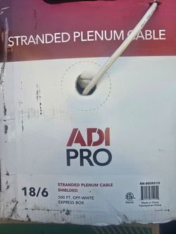 18/6 STRANDED PLENUM CABLE SHIELDED