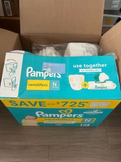 Pampers Swaddlers Newborn Diapers Size N 174 Count