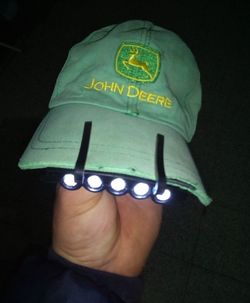 5 LED Headlight Cap Hat Clip on Lamp Light