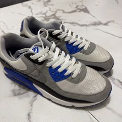 Nike Air Max 90 Shoes White Racer Blue Black