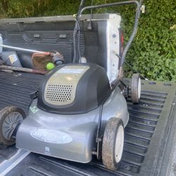 Electric Gas Mower, And Battery Operated Weedwhacker