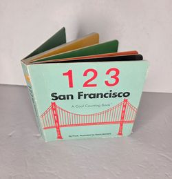 123 San Francisco Counting Board Book by Puck Bilingual Trolley Car Cover 2009