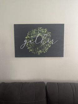 Gather Wooden Sign 