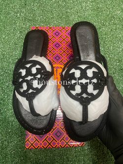 Tory Burch Miller Rhinestones Sandals (Size: 6.5)
