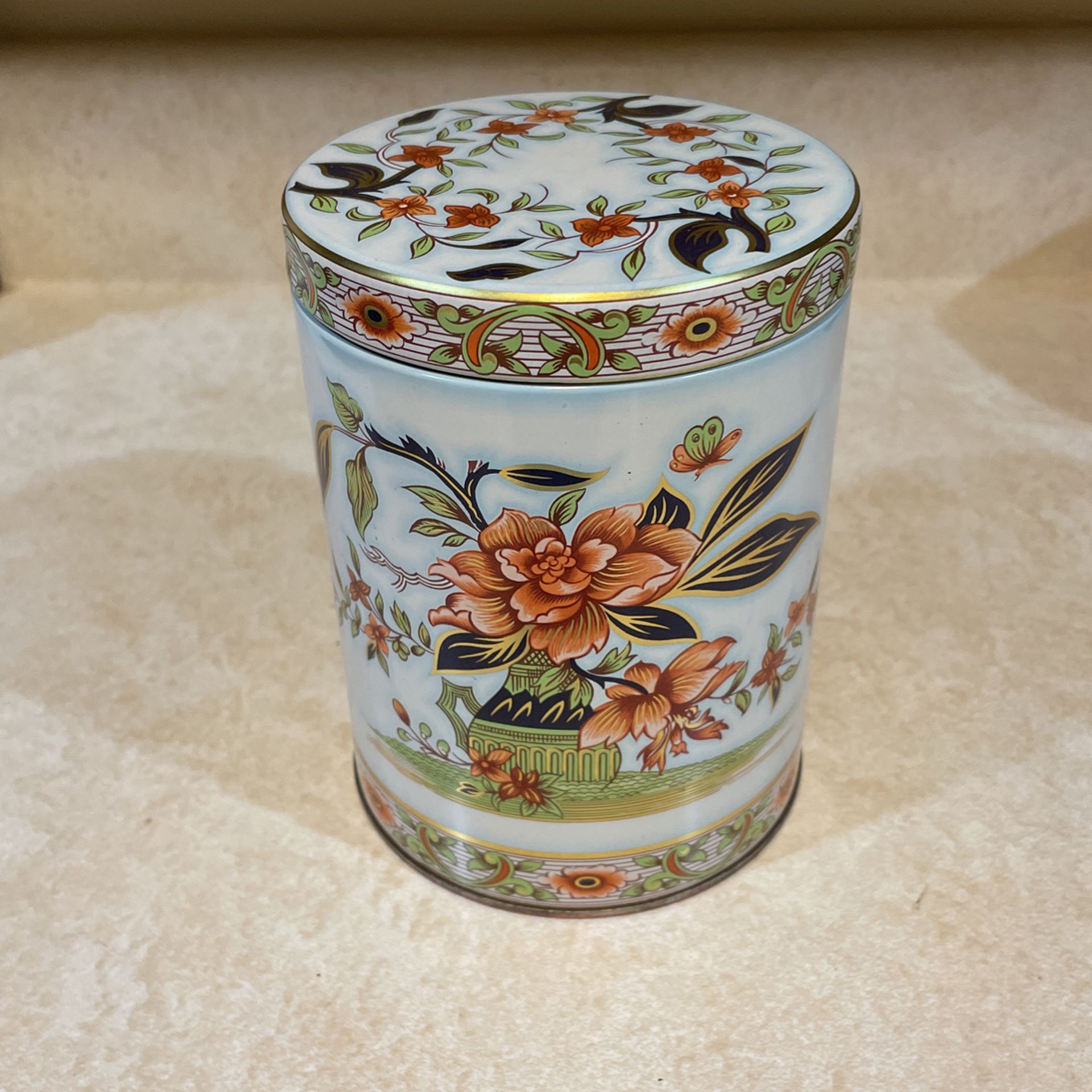 Floral Canister Made In England
