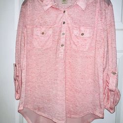 Beautiful ladies Eyelash shirt pink  shirt (size (XL) only $10