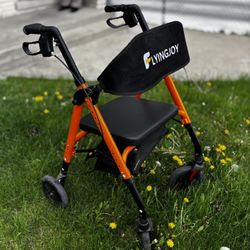 Walker with seat