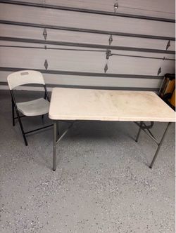 Portable Folding Chair and Table Set