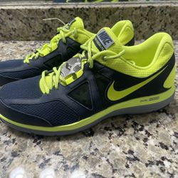 New Nike Sneaker - Navy With Neon Yellow Logo - 