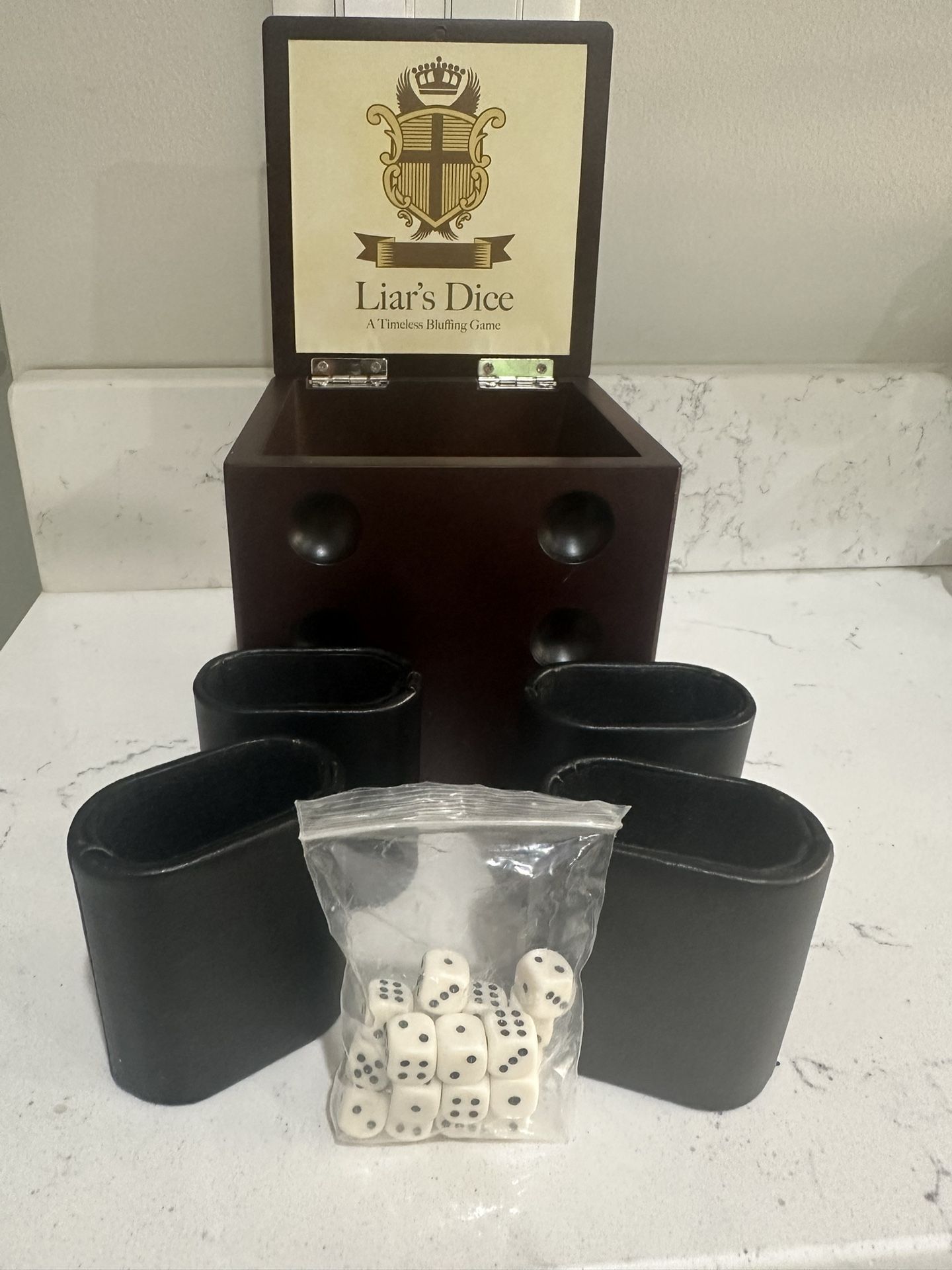 Artisan Games Deluxe Wooden Liars Dice