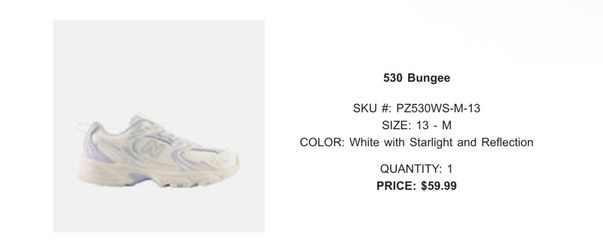 New balance 530 Bungee Size 13 Kids Shoes