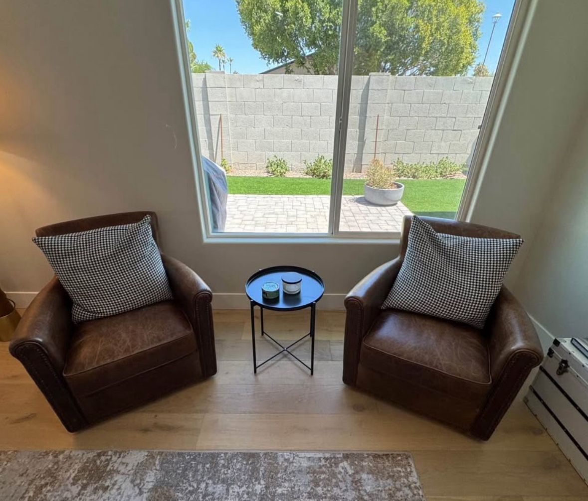 Set Of Pottery Barn Swivel Chairs