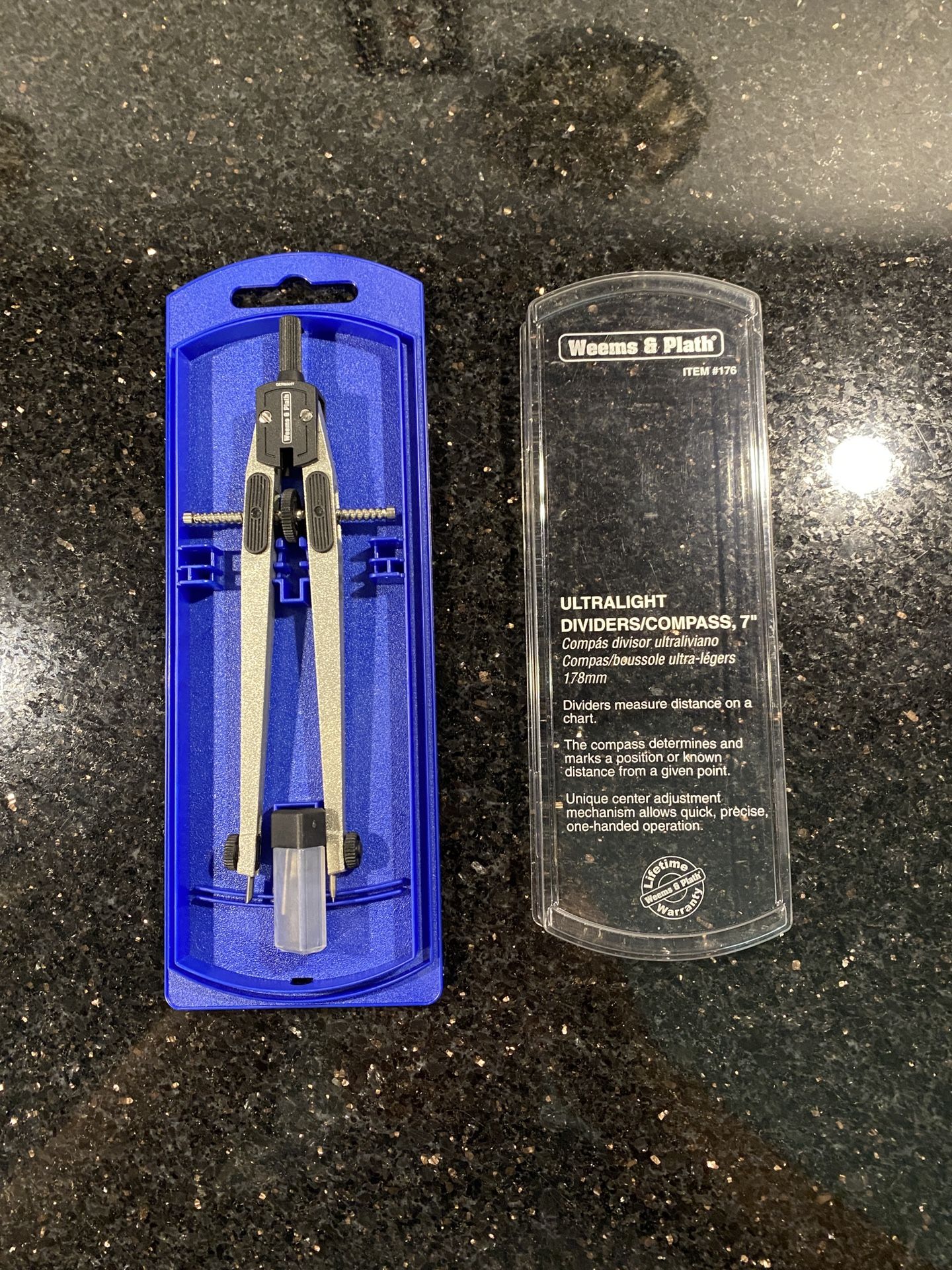 Weems & Plath Navigation Ultralight Divider 7” Coated Marine Alloy #176