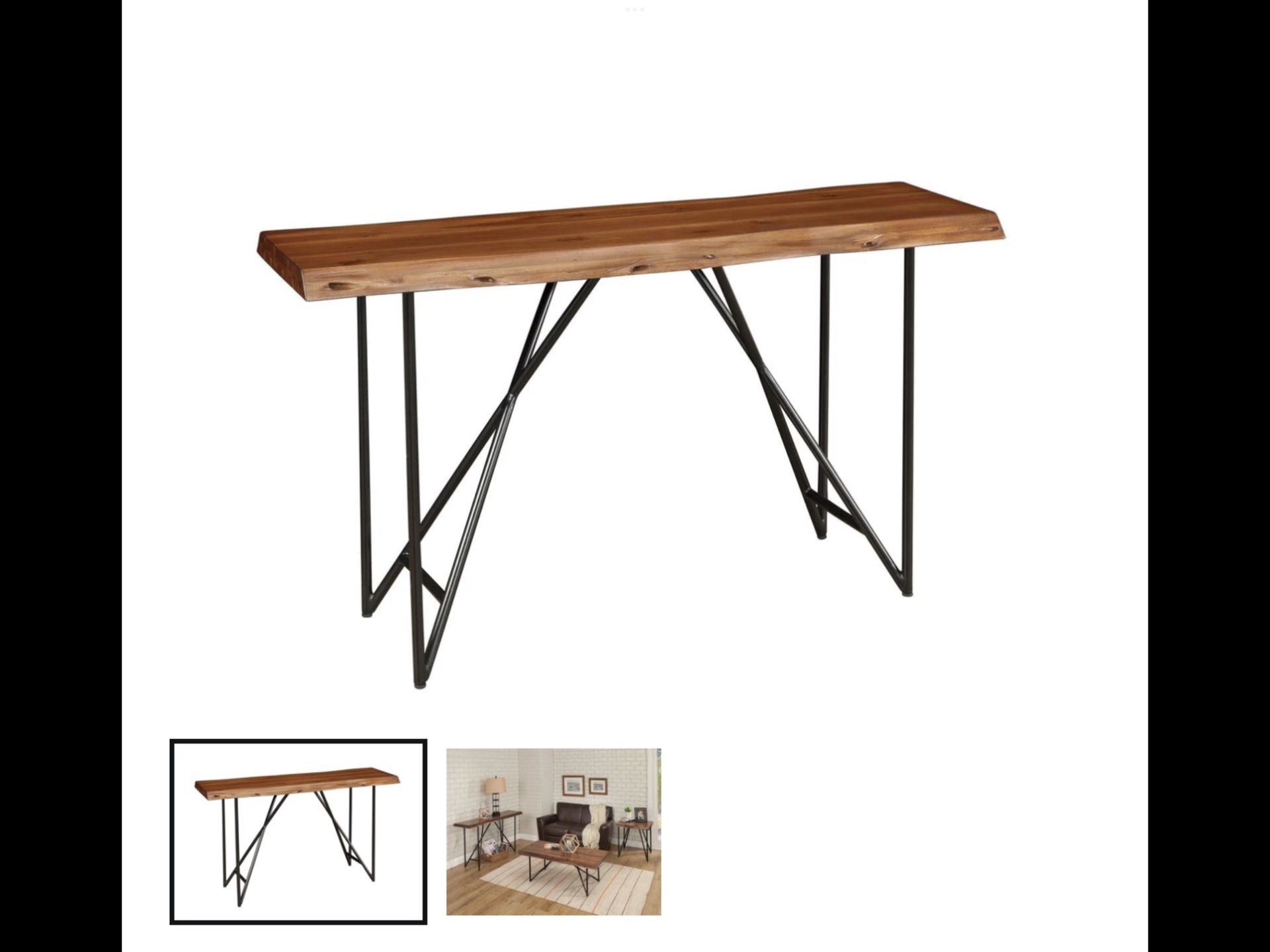 Live Edge Sofa Table