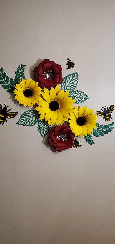 🌻🌻Handmade Paper Sunflowers 🌻🌻