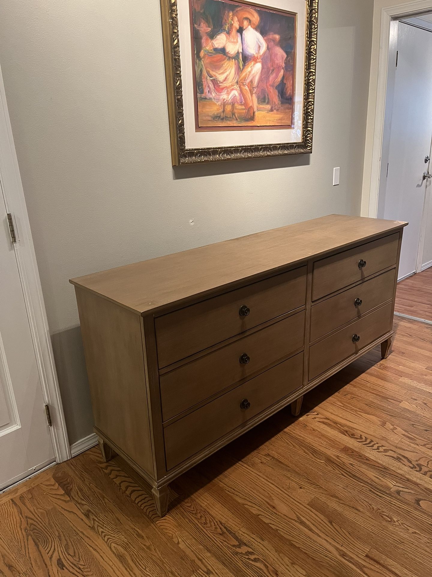 Free English Elm Victoria 6 Drawer Dresser