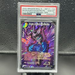 2022 Dragon Ball Ultimate Squad BT17-134 Beerus Motivated Destruction SPR PSA 10
