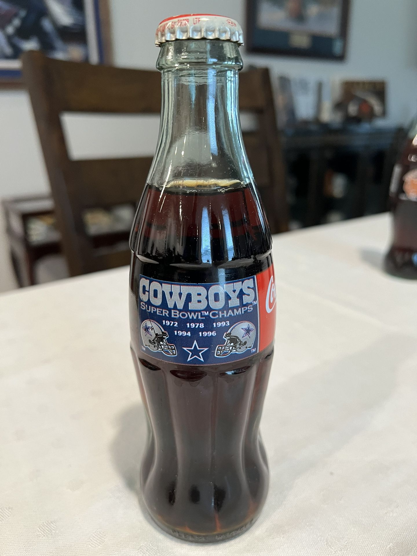 Dallas Cowboys Commemorative Super Bowl Coke Bottle