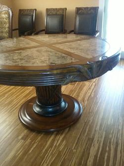 Dining room table and five chairs