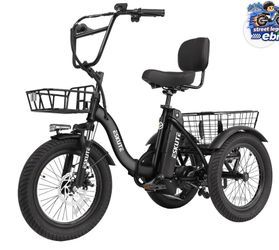 Eskute 18 inch tire foldable electric tricycle