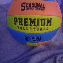 Blue, Yellow, And Orange Volleyball It's brand new with NO holes Nor Scratches On It