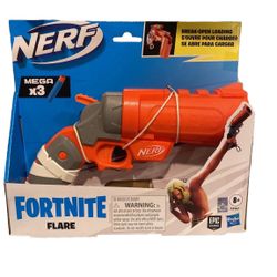 Nerf Fortnite Castaway Jonesie Official Flare Gun w/ Mega Darts- NEW