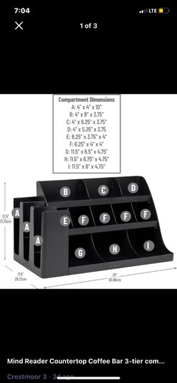 Mind Reader Countertop Coffee Bar