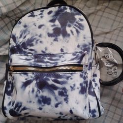 New Tye-dye Backpack With Coin Purse 
