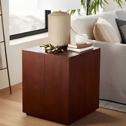 Wood Stump Side Table Accent Table Night Stand End Table