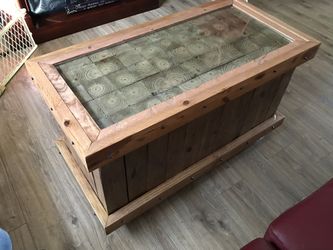 Solid wood coffee table