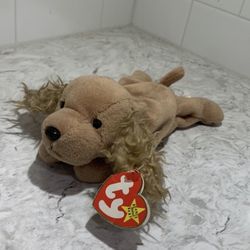 Ty 1997 Beanie Babies Spunky The Cocker Spaniel Dog