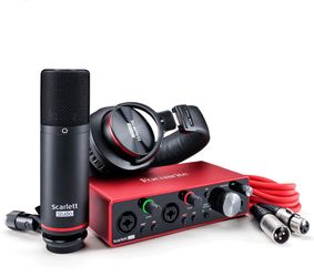 Focusrite Scarlett 2i2 Studio Recording Bundle + Microphone Stand