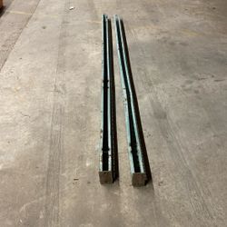 Two Pieces Of Metal 9 – 1/2 foot Long, 3” x 3” square.