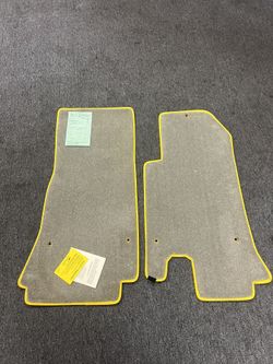 Ferrari 512 TR Lloyd Mats Custom Yellow Trim Floor Mats