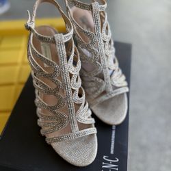 Champagne Color Dress Heel Size 8