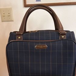 London Fog Plaid Cabin Bag