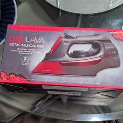 New in Box Chi Lava Ceramic Iron w/ Retractable Cord