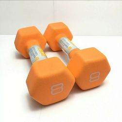 CAP 8Lb Barbell Neoprene Dumbbell Pair
