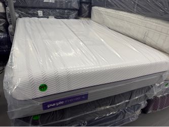 QUEEN SIZE PURPLE PREMIER .4 MATTRESS & BOX SPRING BED SET