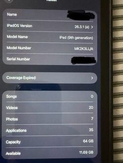 9th Gen IPad