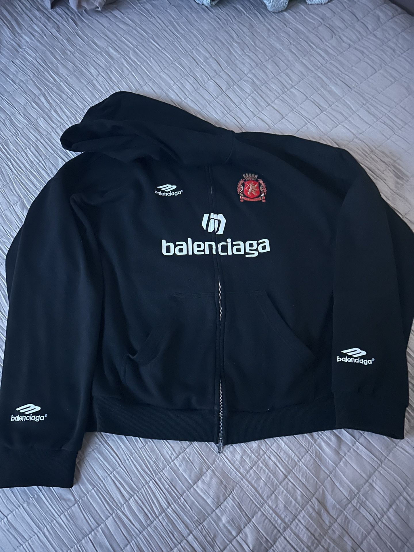 Balenciaga Soccery Jersey Hoodie Sz XL 