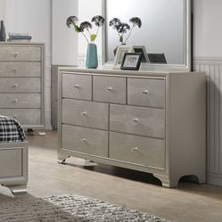 Brand New Champange Dresser (Mirror Is Extra)