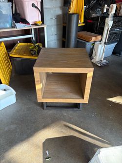 Bedside table/record shelf