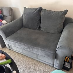 Blue Velvet Loveseat, Sofa
