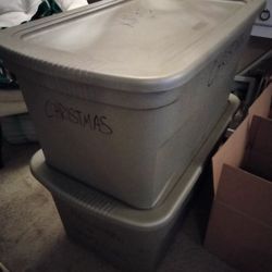 2 Large Storage Bins 