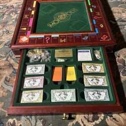 Vintage Monopoly The Collector's Edition Franklin Mint 1991 Completeyy Pcs
