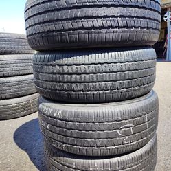 4 Hankook tires size 225-55-17 all 4 for $180 free installation and balance