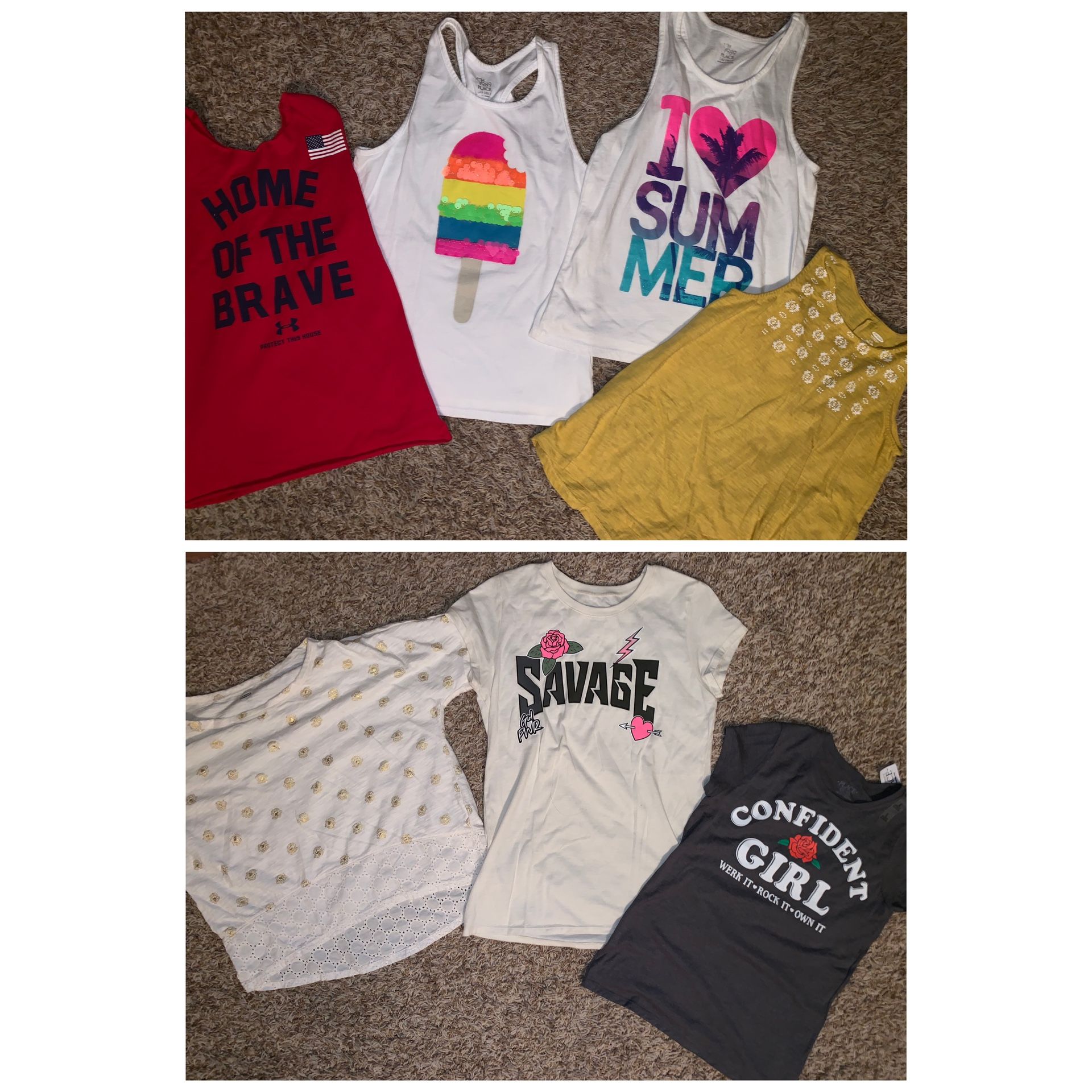 Girls 10/12 tops