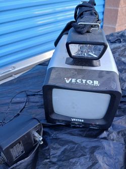 Vector Portable Weather Storm Tracker with Power Supply Adapter