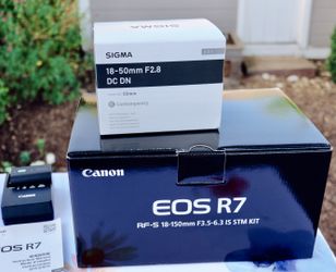 Canon EOS R7 and Two lenses for Sale